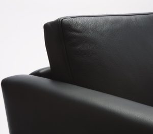 Close up of leather detail on CH100 Series Lounge Seating