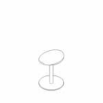 Vector image of low office stool