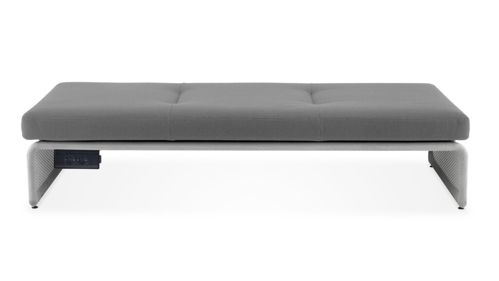 Lagunitas grey lounge sofa on white background