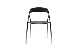 Black LessThanFive carbon fiber guest chair for office