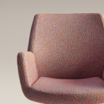close up to a pink Bindu Conference Chair