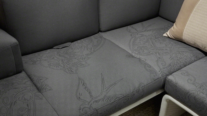 Lagunitas Lounge with custom upholstery from Designtex