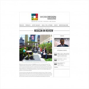 Work Design Magazine story about NeoCon design conference