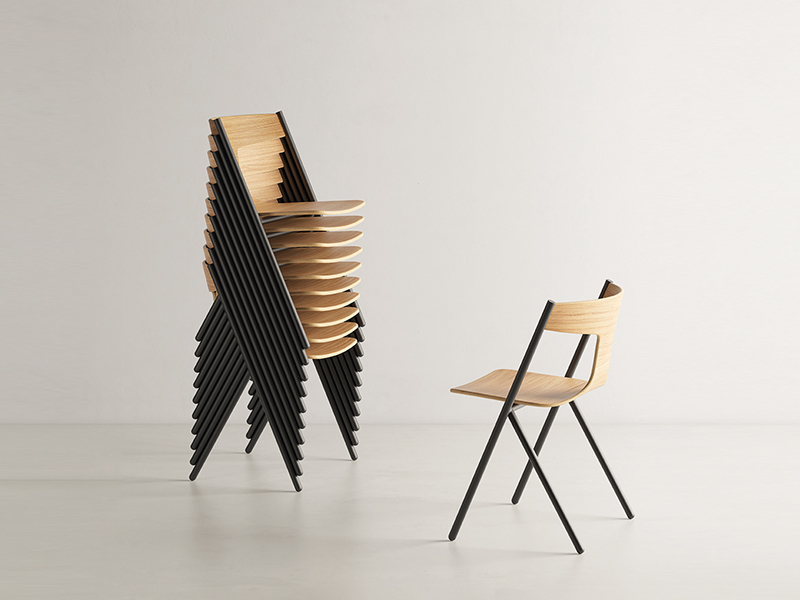 Viccarbe Stackable Quadra Chair