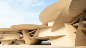 landscape photo of the national museum of Qatar