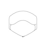 1-Seat Corner Lounge line art