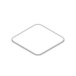 Ensemble In-Line Square Table line art