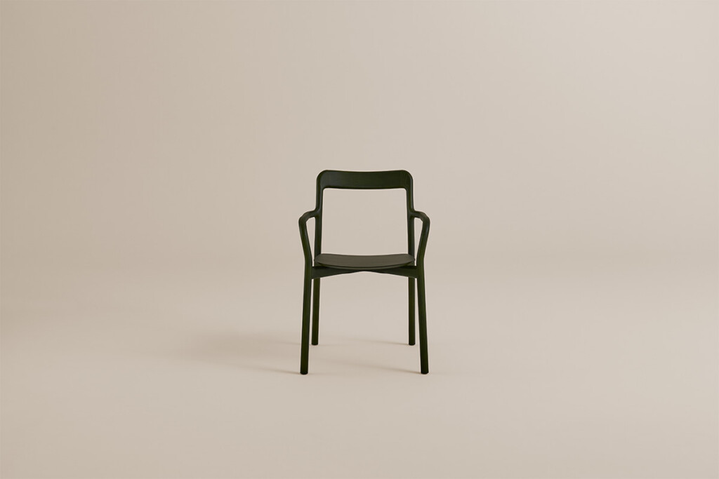 Black Branca chair on neutral background