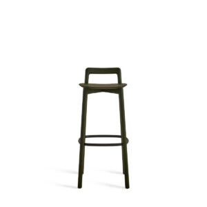 Black Branca stool on neutral background