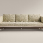 beige upholstered sofa