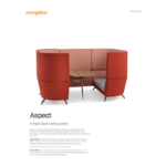 Orangebox Aspect cut sheet thumbnail featuring high-back modular sofa system