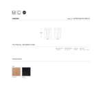 Cugino cut sheet with technical information and finish options