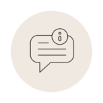 Speech bubble information icon