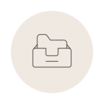 folder inside a container icon