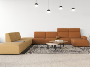 Ryutaro tables in a lounge environment