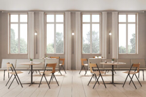 Quadra chairs in a lounge environment
