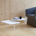 Tiers table in a lounge environment