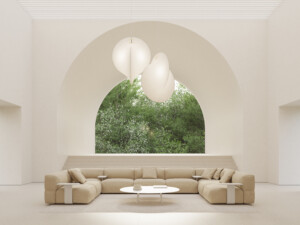 Savina in a lounge environment