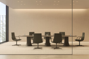 Noha chairs around a large office conference table