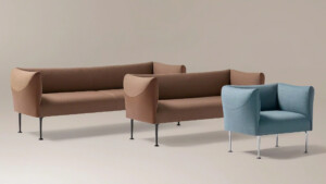 3 versions of missiva seating, large, medium and small