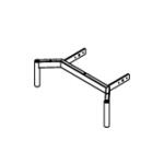 line drawing Sistema Lounge Seating End Legs
