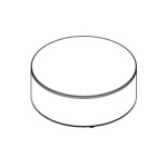 line drawing Sistema Lounge Seating round ottoman