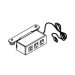 line drawing Sistema Lounge Seating Power Module
