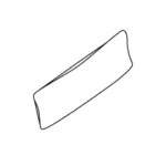 line drawing Sistema Lounge Seating Lumbar Pillow