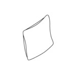 line drawing Sistema Lounge Seating Square Pillow